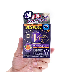 Viên hỗ trợ sáng mắt Rhoto Lutein V5 Nhật Bản (Hộp 30 viên)