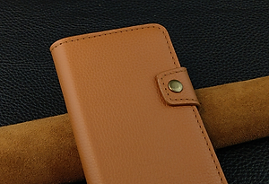 Bao da cho ·điện thoại 12 pro max, 13 pro max handmade dạng ví da bò thật