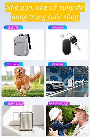 Định Vị Remax DropTag RT-G2302, Định Vị Không Giới Hạn Khoảng Cách + Tặng pin + dây đeo - Hàng chính hãng