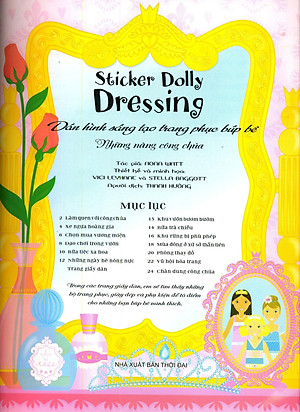 Sách Dán Hình Sáng Tạo Trang Phục Búp Bê - Những Nàng Công Chúa