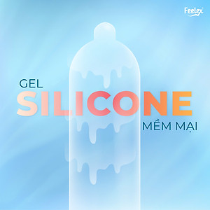 Bao cao su gia đình Feelex Superthin mỏng nhiều gel hương dâu - Hộp 30bcs