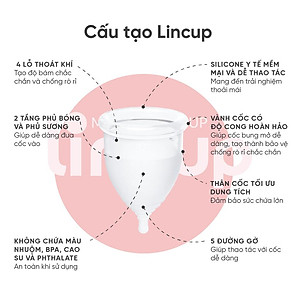Cốc nguyệt san Lincup 0 chính hãng (25ml) - Nhập Khẩu Mỹ