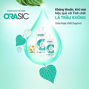 [Size du lịch] Dung dịch vệ sinh phụ nữ Orasic 30g tinh chất lá trầu không dịu nhẹ từ thiên nhiên