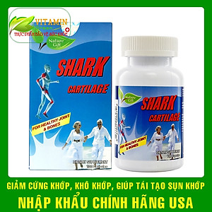 Viên uống sụn cá mập bổ khớp Nature Gift Shark Cartilage 750mg | Nhập khẩu chính hãng Mỹ