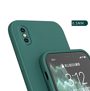 Ốp lưng silicon case cho iPhone Xs Max chống bám bẩn mặt lưng siêu mềm mịn, có gờ bảo vệ camera - hàng nhập khẩu