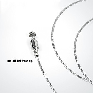 Khóa dây mật mã cáp thép chống trộm mini Minh House