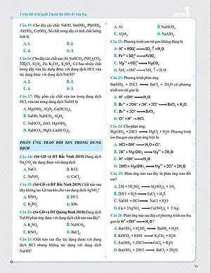 Sách 3 STEP - Tiết Lộ Bí Quyết 3 Bước Đạt Điểm 8+ Hóa Học