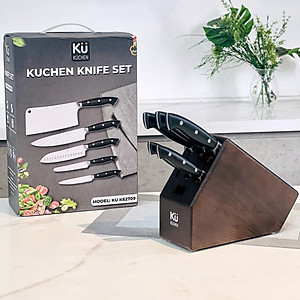 Bộ Dao 7 Món Nhà Bếp Bằng Thép Không Gỉ KUCHEN ĐỨC - KU K62709 -  Hàng Chính Hãng