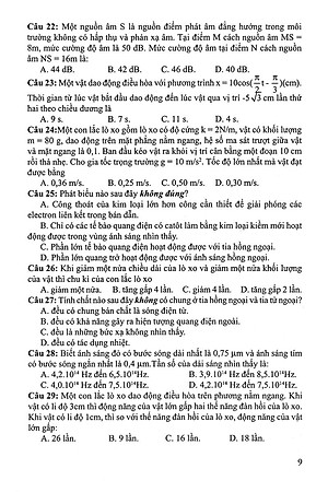 Sách 30 Bộ Đề Trắc Nghiệm Luyện Thi THPTQG 2019 - Khoa Học Tự Nhiên (Vật Lí - Hóa Học - Sinh Học)