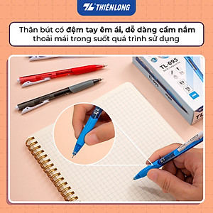 Combo 5-10-20 Bút Bi Thiên Long TL-095 - Tự động thu ngòi khi cài vào túi áo