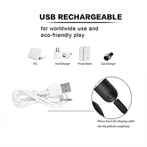 Dây sạc cho máy massage USB đầu kim aux, cho các loại máy massage mặt mắt body toàn thân đầu nhọn (Hàng Chính Hãng)