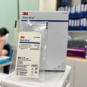 Vỉ 6 miếng dán thay chỉ khâu da 3M Steri-strip™ R1547 – 12mm x 100mm | Sản xuất tại Mỹ