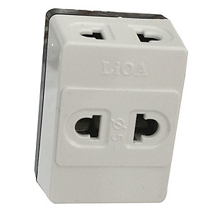 Ổ cắm nối chia 3 ngả, chân cắm tròn phi4 LIOA ON3NC4