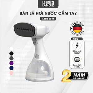 Bàn là hơi nước cầm tay Lebenlang công suất 1500W, dung tích 300ml model LBD528 - hàng chính hãng