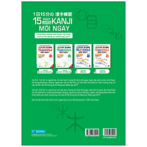 Sách 15 Phút Luyện Kanji Mỗi Ngày - Vol.2