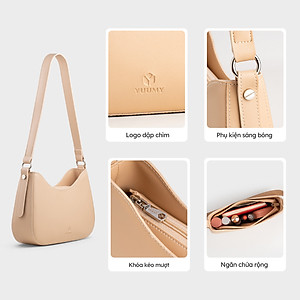 Túi Yuumy ( Thời trang nữ thiết kế đơn giản size 25 - Túi đeo vai da Seasand YN266 )