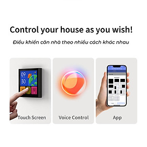 Màn hình công tắc Aqara Magic Switch S1E bản Quốc Tế , kết nối Wifi, Tương thích HomeKit, Google Assistant, Alexa, Bản Quốc Tế