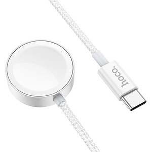 Dock sạc nhanh khung nhôm Hoco CW59 dành cho Apple watch/ Samsung Galaxy Watch cổng type C, Dây Bọc Dù_ Hàng Chính Hãng