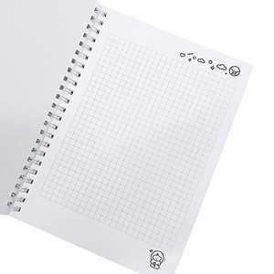 Sổ Tay Lò Xo A5 Kẻ Ô Vuông 100 Trang 100gsm - Cô Tiên Xanh - Cửa Hàng Bánh Kẹo