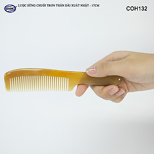 Lược sừng Mẫu tiêu chuẩn (Size: M - 17cm) COH132 - Lược xuất Nhật - Chăm sóc tóc