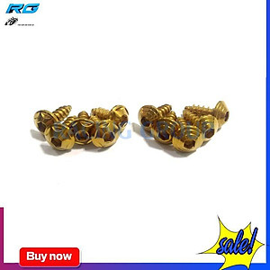 Ốc Gắn Dàn Áo 5Li-6Li Đặc Biệt Ốc Gr5 Titan Và Lục Bảo ( 1 Con)