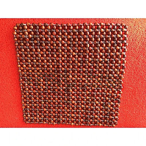 Miếng đệm lót ghế hạt tròn gỗ hương cao cấp 45x45 cm - Hàng chính hãng (Giao màu ngẫu nhiên)