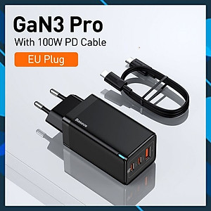 Bộ sạc nhanh đa năng Baseus GaN3 Pro 65W- hàng chính hãng