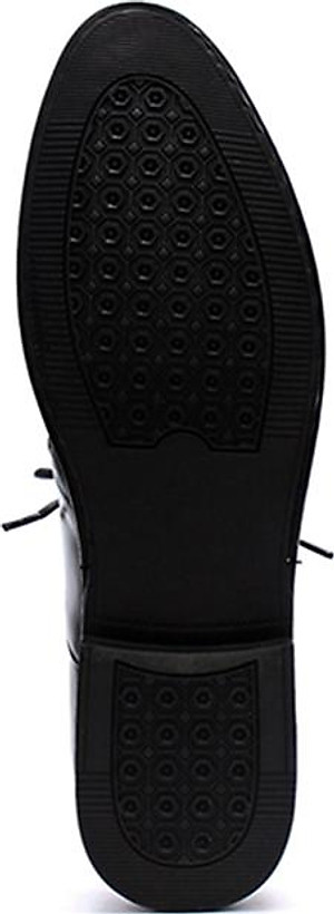 Giày Tây Nam Da Bò Huy Hoàng HT7109 - Đen