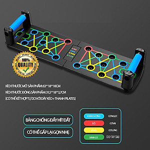 Dụng Cụ Hít Đất Hỗ Trợ Chống Đẩy Đa Năng 16 trong 1 - Bảng Chống Đẩy SP010 Chính Hãng dododios