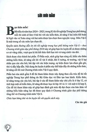 Hướng Dẫn Ôn Thi Tốt Nghiệp THPT Môn VẬT LÍ