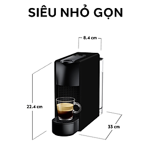 Máy pha cà phê Nespresso Essenza Mini Đen - Hàng chính hãng
