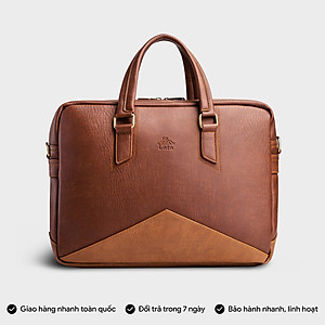 Cặp Công Sở Lata ( Thời trang nam basic đựng laptop 15 inch - Cặp da CA16 )