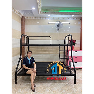 Giường sắt 2 tầng trên 1m2 dưới 1m6 Đại Thành