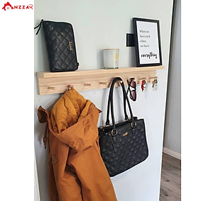 Móc gỗ treo quần áo, khăn, đồ lưu niêm,Móc Gỗ Treo Tường Anzzar