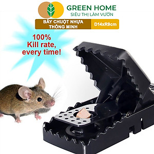 Bẫy Chuột Thông Minh Greenhome, D14xr9cm, Lò Xo Độ Nhạy Cao, Lực Gấp Mạnh, Dễ Dùng, Hiệu Quả Cao, Tái Sử Dụng Nhiều Lần