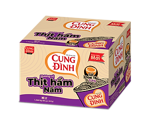 Thùng 24 Ly Mì Khoai Tây Cung Đình Hương Vị Thịt Hầm Nấm