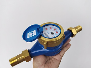 Đồng hồ nước sạch KOMAX DN20 (Phi 27), Chống chảy ngược, Thích hợp cho Công trình, gia đình, Có kiểm định - HÀNG CHÍNH HÃNG