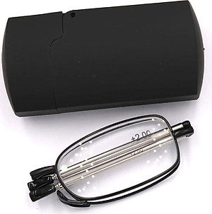 Kính gập 868 màu đen tròng lão 2 độ