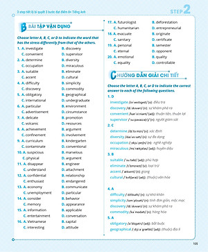 Sách 3 Step - Tiết Lộ Bí Quyết 3 Bước Đạt Điểm 8+ Tiếng Anh