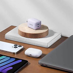 Cốc sạc Anker 521 Nano Pro 40W 2Type-C PiQ 3.0 PD A2038 - Hàng chính hãng