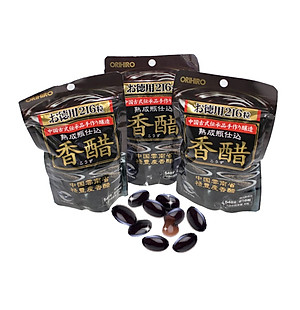 Viên giấm đen giảm cân Orihiro Nhật Bản giúp giảm cân, thải độc, đẹp da, 216 viên/túi - HÀNG CHÍNH HÃNG