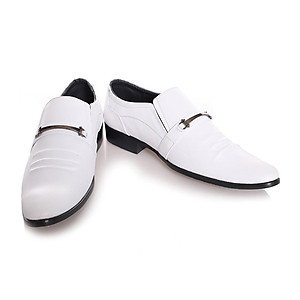 Giày tây nam Huy Hoàng da bò màu đen, trắng HP7103-7135-7164-7706