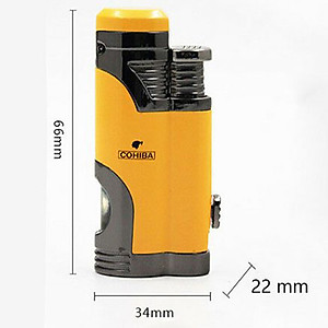 Vỏ Hột Quẹt Bật Lửa Khò 2 Tia  COB-359 Thiết Kế Đẹp Độc Lạ Lửa Khò Mạnh Mẽ - Dùng Gas Đá Cao Cấp