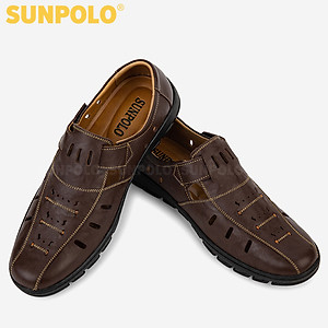 Giày Rọ Nam Da Bò SUNPOLO STA680 (Đen, Nâu)