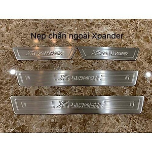 Ốp bậc cửa trong và ngoài xe dành cho MItsu Xpander INOX