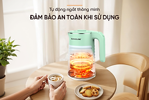 Ấm siêu tốc Inox 2 lớp 1.8L SUNHOUSE SHD1357 - Hàng chính hãng