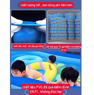 [EN71- chất liệu không đoc hại] BỂ bơi Phao cho bé -Đủ Các Kích Cỡ -Siêu Dày - An toàn cho bé