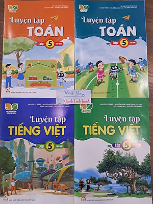 Sách - Combo Luyện tập Toán + Tiếng Việt lớp 5 - tập 1 + 2 (Kết Nối)