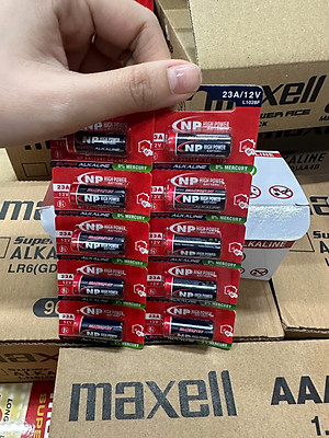 Pin 23A 12V NP Alkaline - Chính Hãng, Pin Cửa Cuốn, Rèm cửa tự động, Màn chiếu- Hàng chính hãng