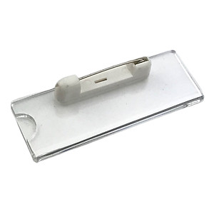 Phôi thẻ tên mica Enter BT040 65x22mm gắn kim K004A (10,100) - Bịch (10)